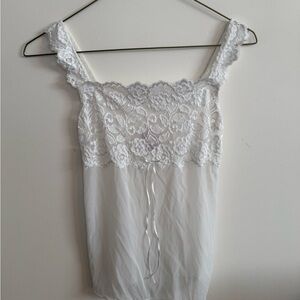 Delicate White Lingerie Top